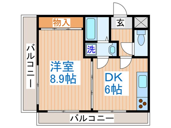 オクエビル・ガ－デングレ－スの物件間取画像